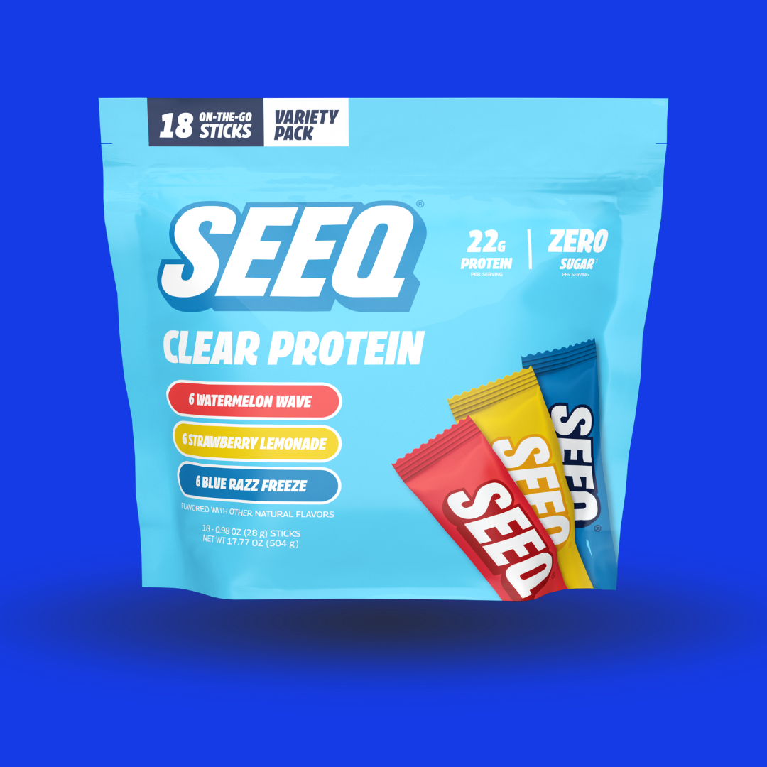SEEQ Clear Protein Powder Packets Mixed Flavors