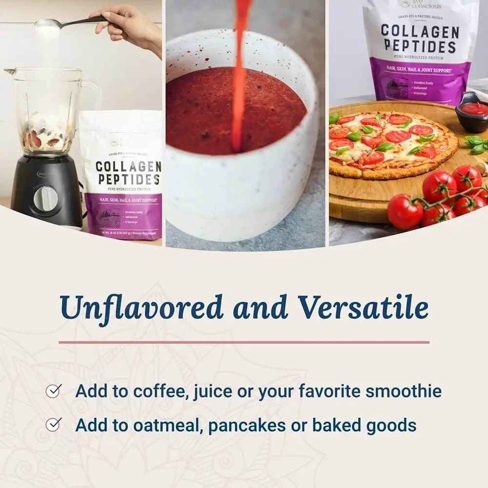 Live Conscious Collagen Peptides Powder — Nourishes Hair, Skin, Nails, and Joints — 16 oz